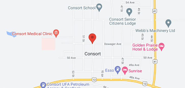 map of 5021 51 ST